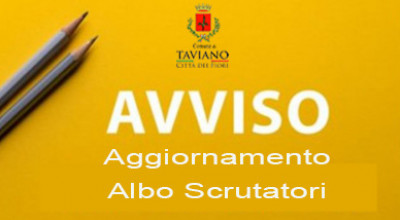 Avviso Aggiornamento Albo Scrutatori