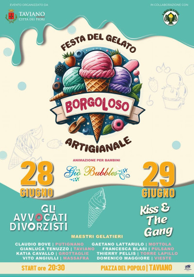 BOrGOloso Festa del Gelato Artigianale - 28 e 29 Giugno Centro Storico 