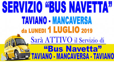 SERVIZIO BUS NAVETTA - Periodo Estivo 2019