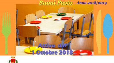 Servizio refezione scolastica – buoni pasto 