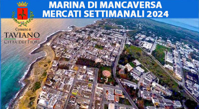 Mercati Settimanali nella Marina di Mancaversa - Stagione Estiva 2024