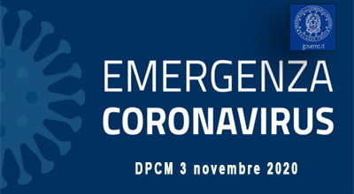 Emergenza Coronavirus - DPCM 3 Novembre 2020