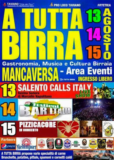 A TUTTA BIRRA 13 - 14 - 15  AGOSTO 2015