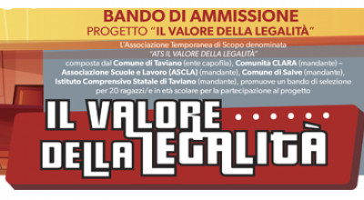 Progetto Il Valore della Legalità. Riapertura termini per la Selezione...